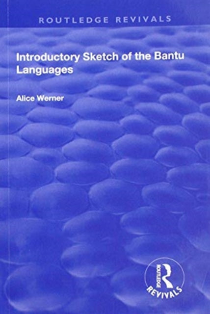 Book cover of: Introductory Sketch of the Bantu Languages