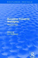 Book cover of: European Industrial Managers. By: J. J. Boddewyn