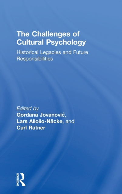 Book cover of: Challenges of Cultural Psychology. By: Gordana Jovanović