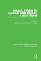 Book cover of: Small Firms in Urban and Rural Locations. By: James Curran