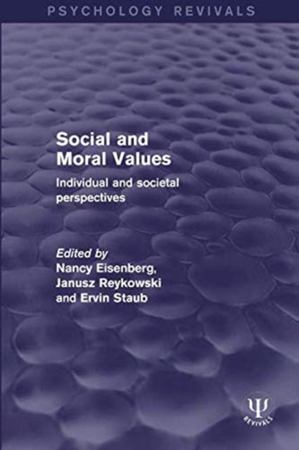 Book cover of: Social and Moral Values. By: Nancy Eisenberg