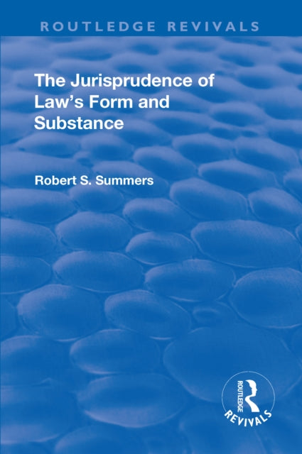 Book cover of: Jurisprudence of Law's Form and Substance