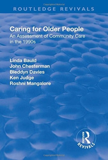 Book cover of: Caring for Older People. By: Linda Bauld