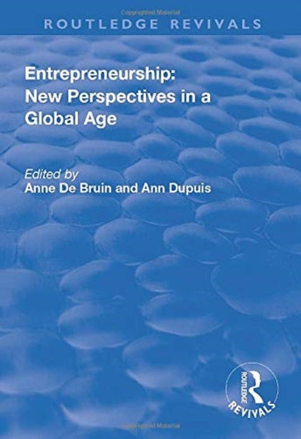 Book cover of: Entrepreneurship: New Perspectives in a Global Age