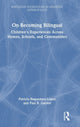 Book cover of: On Becoming Bilingual. By: Patricia Baquedano-Lopez