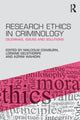 Book cover of: Research Ethics in Criminology. By: Malcolm Cowburn