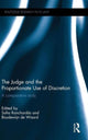 Book cover of: Judge and the Proportionate Use of Discretion. By: Sofia Ranchordás