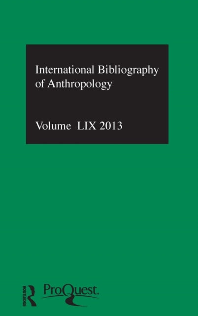 IBSS: Anthropology: 2013 Vol.59