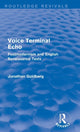 Book cover of: Voice Terminal Echo (Routledge Revivals). By: Jonathan Goldberg