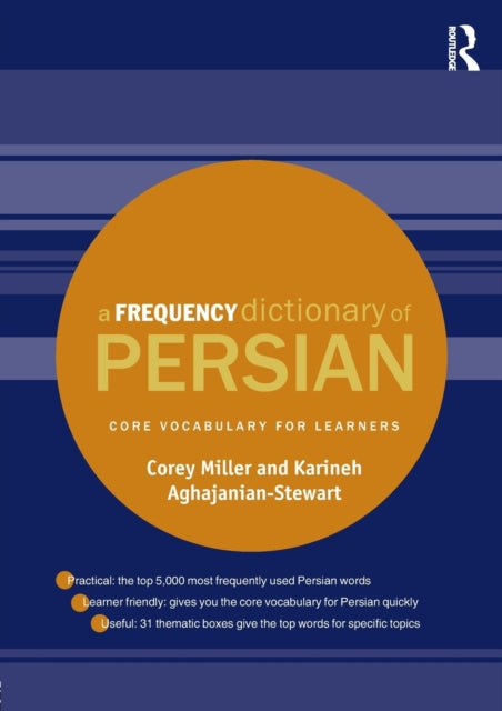 Book cover of: Frequency Dictionary of Persian. By: Corey Miller