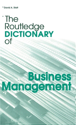 The Routledge Dictionary of Business Management