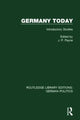 Book cover of: Germany Today (RLE: German Politics). By: John P. Payne