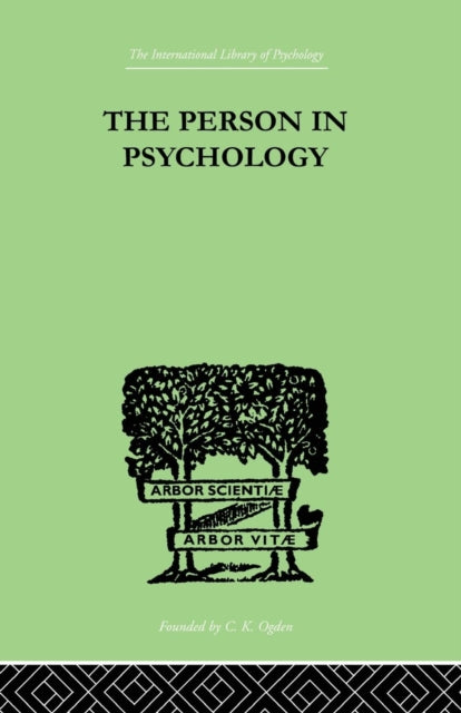 Book cover of: Person In Psychology. By: Lafitte, Paul, Paul