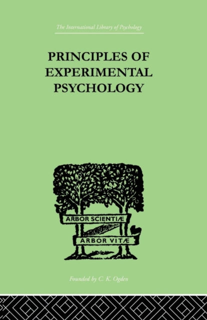 Book cover of: Principles Of Experimental Psychology. By: Piron, Henri, Henri