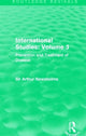 Book cover of: International Studies: Volume 3 (Routledge Revivals). By: Sir Arthur Newsholme