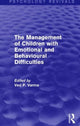 Book cover of: Management of Children with Emotional and Behavioural Difficulties. By: Ved P. Varma