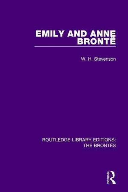 Book cover of: Emily and Anne Bronte. By: Stevenson, W. H.