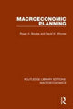 Book cover of: Macroeconomic Planning. By: Roger Bowles