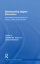 Book cover of: Researching Higher Education. By: Jennifer. M. Case