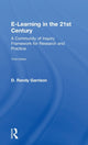 Book cover of: E-Learning in the 21st Century. By: D. Randy Garrison