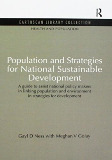 Book cover of: Population and Strategies for National Sustainable Development. By: Gayl D. Ness