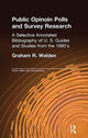 Book cover of: Public Opinion Polls and Survey Research. By: Graham R. Walden