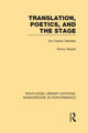Book cover of: Translation, Poetics, and the Stage. By: Romy Heylen