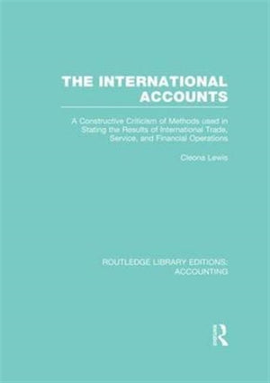 The International Accounts (RLE Accounting)