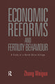 Book cover of: Economic Reforms and Fertility Behaviour. By: Weiguo Zhang