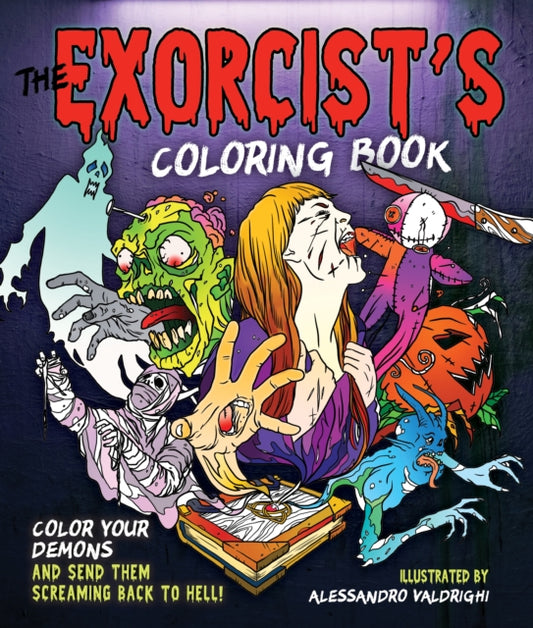 Book cover of: Exorcist's Coloring Book. By: Alessandro Valdrighi