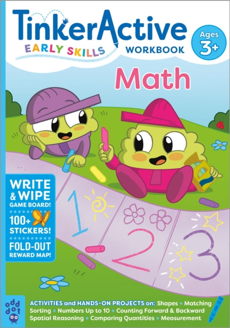 Book cover of: TinkerActive Early Skills Math Workbook Ages 3+. By: Nathalie Le Du