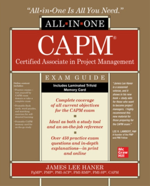 Book cover of: CAPM Certified Associate in Project Management All-in-One Exam Guide. By: James L. Haner