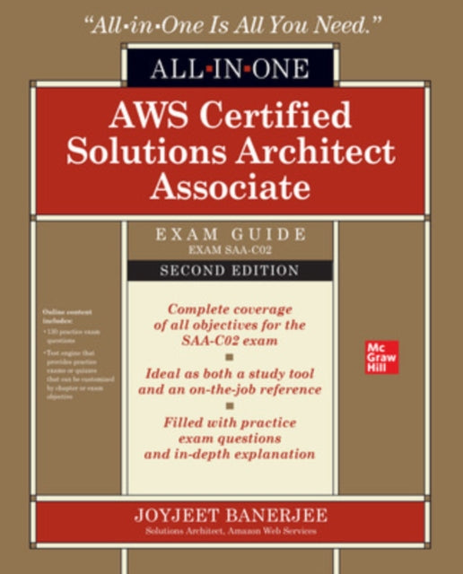 Book cover of: AWS Certified Solutions Architect Associate All-in-One Exam Guide, Second Edition (Exam SAA-C02). By: Joyjeet Banerjee