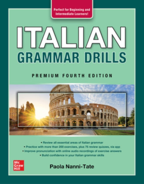 Book cover of: Italian Grammar Drills, Premium Fourth Edition. By: Paola Nanni-Tate