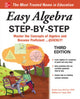 Book cover of: Easy Algebra Step-by-Step, Third Edition. By: Sandra Luna McCune