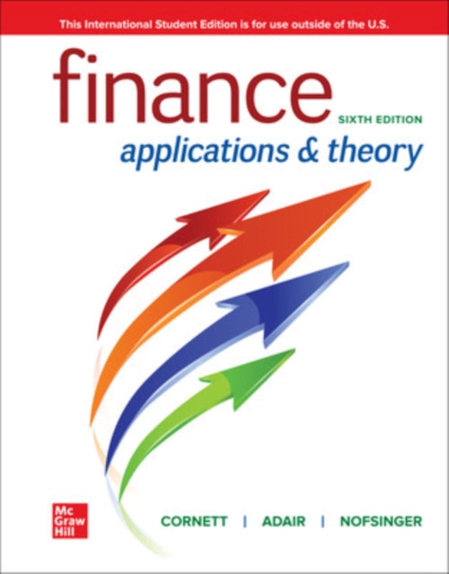 Book cover of: Finance: Applications and Theory ISE. By: CORNETT
