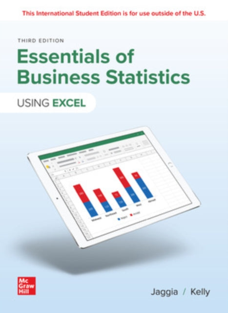 Book cover of: Essentials of Business Statistics ISE. By: JAGGIA