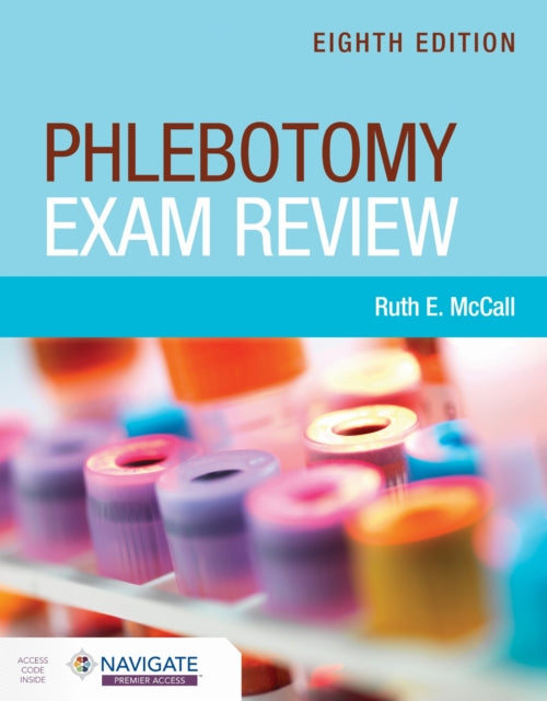 Book cover of: Phlebotomy Exam Review. By: Ruth E. McCall