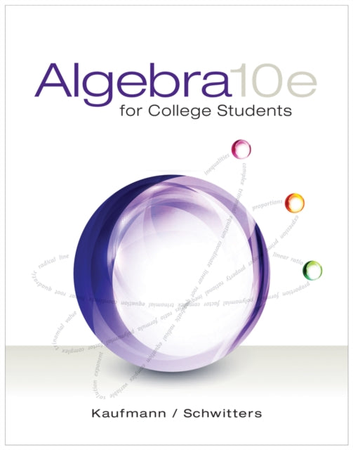 Book cover of: Algebra for College Students. By: Jerome E. Kaufmann