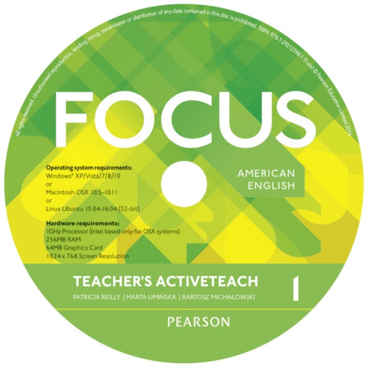 Book cover of: Focus AmE 1 Teacher's Active Teach