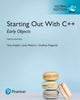 Book cover of: Starting Out with C++: Early Objects, Global Edition. By: Tony Gaddis