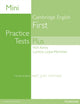 Book cover of: Mini Practice Tests Plus: Cambridge English First. By: Nick Kenny