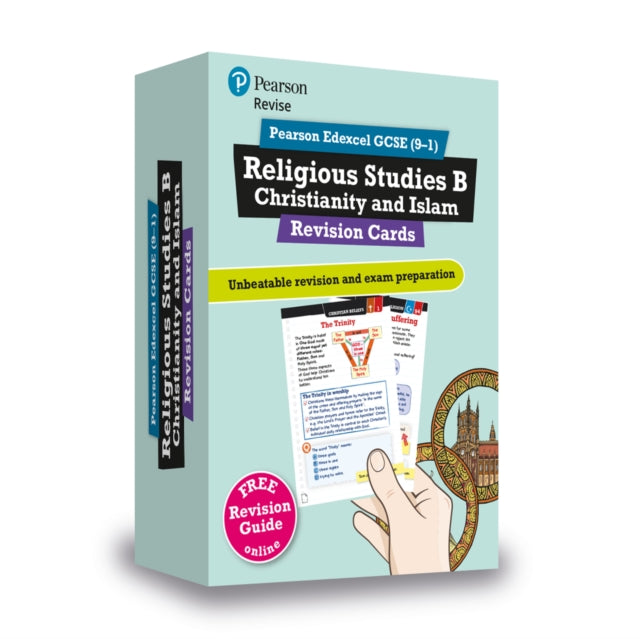 Book cover of: Pearson REVISE Edexcel GCSE Religious Studies Christianity and Islam Revision Cards - for 2026, 2027 exams. By: Tanya Hill
