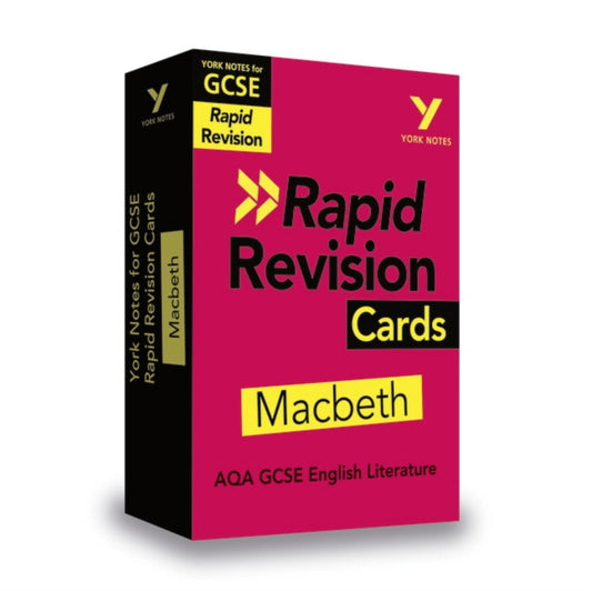 York Notes RAPID AQA GCSE (Revision Cards) Macbeth - for 2026, 2027 exams 9781292273631 Susannah White