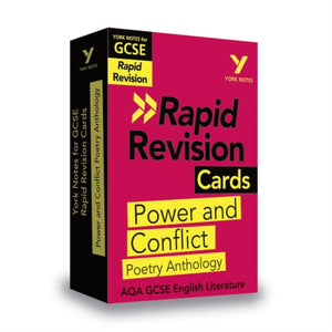 York Notes RAPID AQA GCSE (Revision Cards) Power and Conflict Poetry Anthology