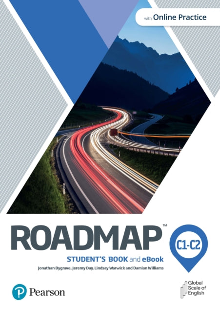 Book cover of: Roadmap C1-C2 Student's Book & eBook with Online Practice. By: Pearson Pearson Education
