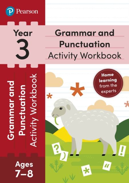 Book cover of: Pearson Learn at Home Grammar & Punctuation Activity Workbook Year 3