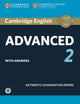 Book cover of: Cambridge English Advanced 2 Student's Book with answers and Audio