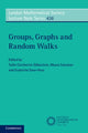 Book cover of: Groups, Graphs and Random Walks. By: Tullio Ceccherini-Silberstein