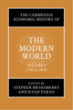 Book cover of: Cambridge Economic History of the Modern World: Volume 1, 1700 to 1870. By: S. N. Broadberry